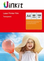 A4 OHP Film Acetate Transparent  for Laser Printer 210X297 Uinkit - 60 Sheets