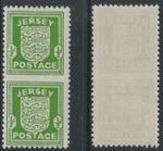 JERSEY - 1941 ARMS 1/2d green vertical pair IMPERF BETWEEN mnh FORGERY