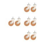 8Pcs Reliable Wood Metal Home Furniture Caster Wheels with Vintage Style