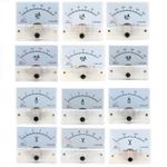 0-30A DC Ammeter Current 0-300V DC Voltmeter Voltage 85C1 Analog Amp Panel Meter