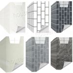 Self-Adhesive Marble Tiles Wall Sticker Stick On Kitchen-Bathroom Home Decal UK.
