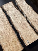 CURLY MASUR / KARELIAN BIRCH live edge small slabs 500-600mm SPECIAL GRADE