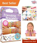 Colorful Friendship Bracelet Making Kit - Ideal Activity Pack for Kids 7+