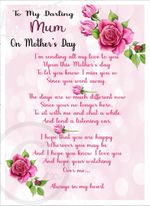 Heavenly Mother's day waterproof graveside card for Mum, Mam Md21