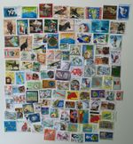 Maps Stamps Collection - 100 & 200 Different Stamps