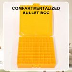 9mm Plastic Ammo Box - 100 Rnd Capacity, Flip-Top Lid for Range/Hunting