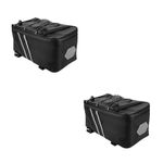 Black Durable Bicycle Saddle Bag with Ample Storage for Bike Supplies