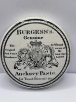 old advertising lid, Burgess’s anchovy paste