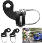 2x Bicycle Steel Hitch Bike Trailer Hitch Coupler for Burley Trailers Attachment