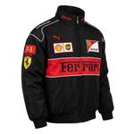Ferrari Racing Bomber Jacket – Embroidered Streetwear Edition