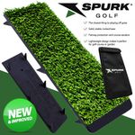 SPURK GOLF STRIKE MAT / LONG PILE GRASS LAUNCH WINTER MAT +SPURK MAT CARRY CASE