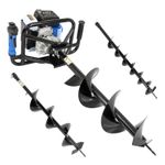 Hyundai 56cc Petrol Earth Auger 3 Drill Bits (100mm, 150mm, 200mm) HYEA5600X