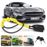 Steering Wheel Seat Belt Lock +3 Keys Car & Van Heavy Duty Anti Theft Device