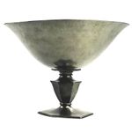 Large Modernist Art Deco Scandinavian pewter Just Andersen hammered Bowl C.1920