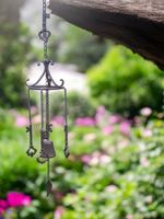 Cast Iron Key Hanging Windchime Garden Gift Decor Decoration