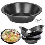 6 Pack Pie Dishes Quiche Pie Tart Tins Non-Stick Mini Individual Round Pie Tins