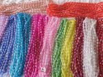 Joblot 12 strings mixed colour Teardrop shape shape Crystal beads 15mm x 10mm B