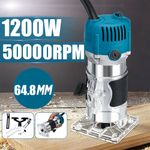1200W 1/4" Electric Hand Trimmer Palm Router Woodworking Laminate Wood Laminator
