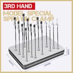 10x Spray Paint Clamps Alligator Clip 3rd hand Model Standing magnet box Base UK