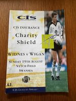 Widnes v Wigan Aug 1990 Charity Shield Rugby League Programme