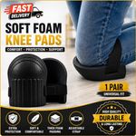 Soft Foam Knee Pads 1 Pair Work Knee Support Cushioned Gardening Cleaning DIY UK