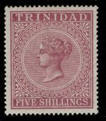 TRINIDAD QV SG113, 5s maroon, M MINT. Cat £70. P14