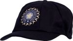 NAVY MELTON WOOL CLASSIC SENIOR CRICKET CAP WITH INDIA LOGO 58-61CM