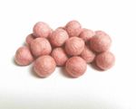 Dusky Pink Felt Balls x20 2cm Wool Pom Poms Handmade Crafts Nursery Mobile Decor