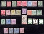 GIBRALTAR 1886-1912 LOT OF 23 STAMPS MINT CAT. VALUE 550+ B.P.