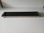 Art Deco Vitrolite and Chrome Tray