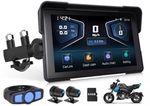 7" Waterproof Motorcycle Navigator Portable Wireless CarPlay Android Auto Screen