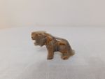 Vintage Small Lion Figurine Onyx Natural Solid Stone Animal Sculpture Ornament