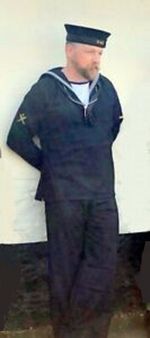 In stock WW2 Royal Navy sailors ratings serge wool square rig uniform