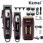 Kemei Hair Clippers Trimmer Mens Cordless Shaver Cutting Machine Beard KM-1949
