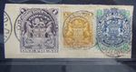 Rhodesia 1898 £1 and 1s on piece Used