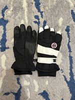 New Men Waterproof Touchscreen Black White Ski Snowboarding Gloves