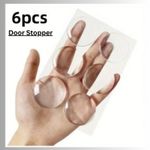 Soft Silicone Wall Protector Transparent Door Handle Self Adhesive Bumper
