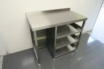 1200mm Stainless Steel Modular Glass Shelving/ Cladded Bin Storage Station