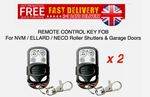 NVM NT1016 Ellard Remote Control 4 Roller Shutters 433Mhz KEY FOBS HAND SET x 2