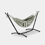 USED Garden Hammock, 2 Person Hammock with Stand, Green & White, VonHaus