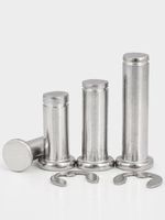 304SS Flat Grooved Pin With Retaining Ring M3-M12