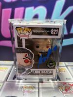 T-800 Battle Funko Pop #821 Signed By Arnold Schwarzenegger SWAU COA
