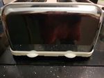 Toaster 4 Slice, Cream and Chrome, Dunelm, Preloved, Very Good