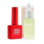 Jello Jello Peel Off Base Gel 10ml & One Kill Remover 30ml Set K-Beauty Gel Nail