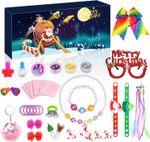 Girls Christmas Advent Calendar, Unicorn Jewellery, Makeup, Glitter & Stationery