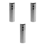 Silver Reusable Plastic Hair Dryer Hand Grips Replacement 3Pcs Set