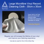 Large Microfibre Vinyl Record Cleaning Cloths - 30cm X 30cm