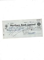 NORTHERN  BANK   CHEQUE 1967