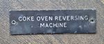 Vintage Industrial Coke Oven Small Metal Sign (Reclaimed, Salvage)