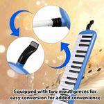 32 Keys Melodica Instrument Melodica Air Piano Keyboard With Soft Blow Pipe